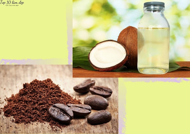 Kết hợp dầu dừa + cà phê giúp giảm rụng tóc sau sinh